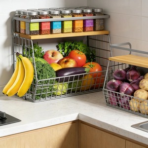 Space Saving <b>Kitchen</b> <b>Rack</b> for <b>Storage</b> Fruits Vegetables Spice Organizer Multi Tier <b>Storage</b> Shelf And <b>Kitchen</b> Utility <b>Rack</b> - Product Image 3