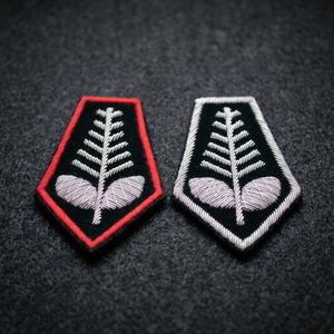 Custom Embroidered Lace <b>Collar</b> Badge with Anchor and Laurel Wreath Sew-On Fabric Patch for Uniform Garment Safety <b>Pin</b> - Product Image 3