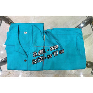 ผ้าคอตตอนแบบหนาที่สวยงามยืดได้ผ้าคอตตอนพร้อมกระดุมไม้ - Product Image 3