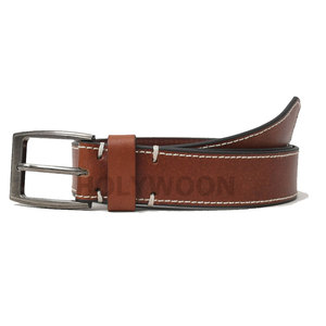 Cinturón de Cuero Genuino Personalizado OEM para Hombre, Cinturón de Cuero con Hebilla de Acero Inoxidable, Cinturón de Cuero Estilo Vintage para Hombre - Product Image 6