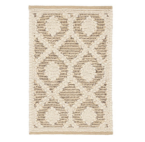 Alfombra redonda trenzada de yute bordada de lujo de diseñador tejida a mano Reversible para sala de estar y uso doméstico de viaje - Product Image 1