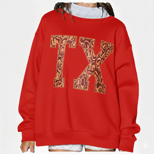 Custom Logo Winter Front Women's Soft Cotton Streetwear Embroidered <b>Jumper</b> Fleece Oversized <b>Pullover</b> Mock Neck Sweatshirt - Product Image 6