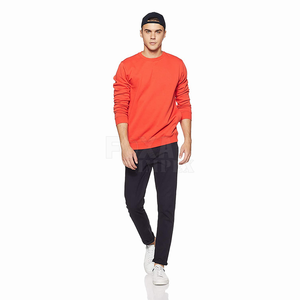 Sweat-shirt à col rond à manches longues élégant pour hommes hiver décontracté polaire doublé pull chaud confortable parfait pour la saison d'automne - Product Image 2