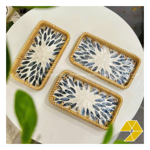 Colección de Bandejas de Ratán con Nácar para Diseñadores de Interiores, Minoristas de Decoración del Hogar, Hoteles y Compradores de Hostelería - Product Image 6