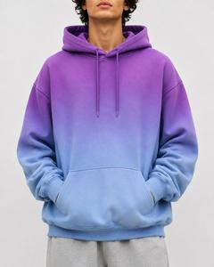 เสื้อฮู้ดดี้ยูนิเซ็กซ์ทรงโอเวอร์ไซส์ ย้อมสีแบบไล่เฉดสี แขนยาว ผ้าฟลีซ ใส่ได้ทุกโอกาส เหมาะสำหรับฤดูหนาว สไตล์ลำลอง สตรีทแวร์ กำลังฮิต ผลิตจากผ้าฝ้าย 100% - Product Image 1