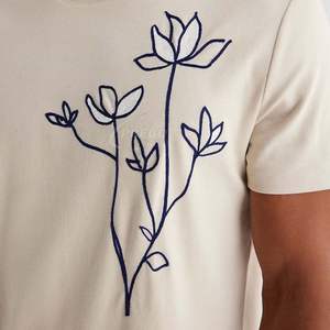 T-shirt unisexe brodé à prix abordable pour hommes, en tissu professionnel à séchage rapide, 100 % coton - Product Image 4