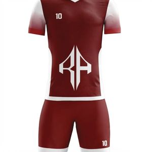 Nouvel ensemble d'uniformes de football imprimés par sublimation pour hommes, 100 % polyester haute qualité, manches courtes, par RIVIAN ATLANTIC - Product Image 6
