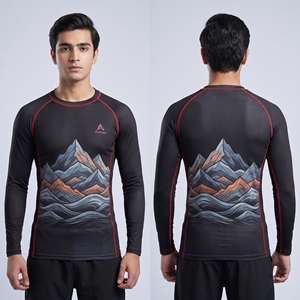 Rashguard BJJ à manches longues de qualité supérieure, conforme aux normes IBJJF, pour l'entraînement de Jiu Jitsu et le grappling, fournisseur d'usine - Product Image 6