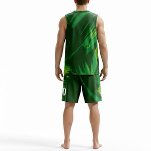 Ensembles d'uniformes de basketball pour hommes de haute qualité, logo personnalisé, design respirant pour les sports d'été, nouveaux uniformes de basketball par sublimation - Product Image 2