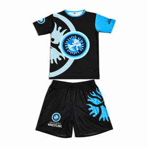Ensemble de maillot et short de sport MMA pour hommes, tenue d'entraînement professionnelle, vêtements de combat, vêtements de sport pour la salle de sport, vêtements de performance d'équipe - Product Image 2