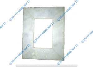 Cadre photo en marbre 4x6 avec incrustation d'os, sérigraphie 2 couleurs, décoration intérieure, table de mariage, artisanat de qualité supérieure - Product Image 4