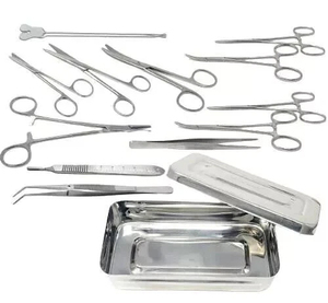 13 Piece Minor Surgical Procedure Instrument Set with Sterilization Storage <b>Case</b> Medical Operating Tools Kit - Product Image 6