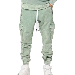 Pantalon utilitaire homme multi-poches en coton, coupe décontractée, style streetwear et vêtements de travail – Fournisseur - Product Image 1