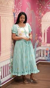 Vestido Maxi de Algodón de Alta Demanda con Ajuste Cómodo para la Moda de Verano y Uso Diario de la Mujer, Disponible para la Venta - Product Image 6