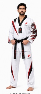 Uniforme de taekwondo premium confeccionado con tela resistente que ofrece comodidad, flexibilidad y un rendimiento confiable en cada día de entrenamiento. - Product Image 1