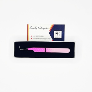 Pince à épiler professionnelle Somofy Enterprises avec logo personnalisé, en acier inoxydable de haute qualité, pointe lisse à 90 degrés, précision durable - Product Image 5