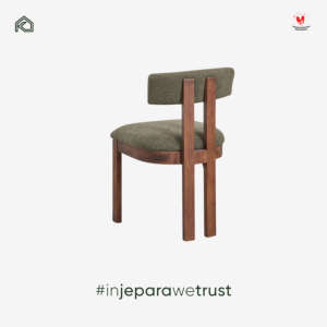 Silla de Comedor Moderna Japandi de Caoba, Color y Tamaño Personalizados, Tapizada, Ecológica, Hecha a Mano, para Apartamento, Villa, Muebles Comerciales - Product Image 3