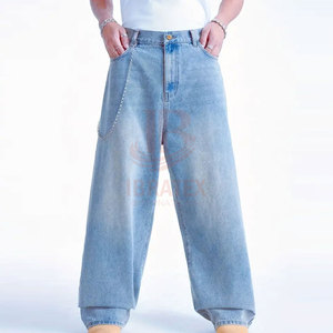 New Style Outdoor Use Oversize <b>Jeans</b> Pant Washed Best Quality Solid Color <b>Jeans</b> Pants For <b>Men</b> In Cheap Price - Product Image 5