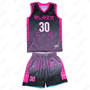 Blaze Fight Wear Uniformes de basket-ball BSCI personnalisés de haute qualité Short d'été unisexe pour adultes Ensemble grande taille respirant avec OEM/OEM - Product Image 3