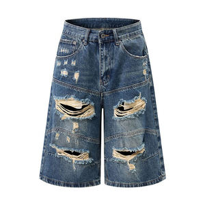 Vintage Street Mens Denim <b>Shorts</b> Suitable For Urban Looks And Summer Styling - Product Image 4