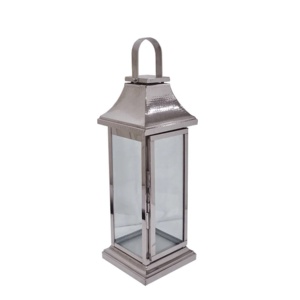 Wholesale Home & Outdoor Decorative Latest <b>Crystal</b> <b>Top</b> Style Stainless Steel Metal Candle Holder Lanterns - Product Image 4