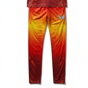 Ensemble de sport personnalisé sublimé pour le cricket : Maillot col en V respirant et short à taille élastique – Vente en gros - Product Image 4