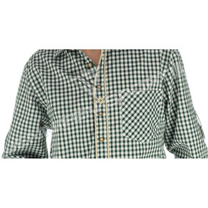 Chemise décontractée à manches longues pour homme en coton à carreaux, col rabattu, motif écossais, respirante, pour l'automne - Product Image 5