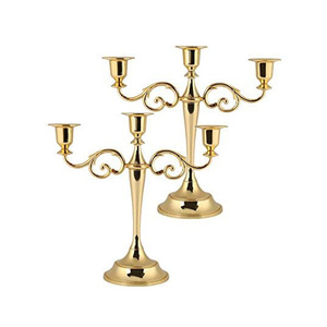 Candélabre élégant sans flamme en fer de la collection Hôtel pour table à manger et décoration de hall - Product Image 4