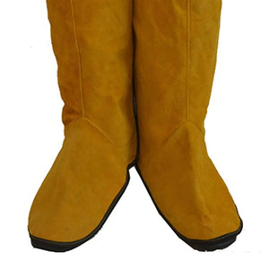 Bottes de soudeur en cuir de vachette pleine fleur, résistantes à l'abrasion, protections pour les pieds, vêtements de sécurité thermique pour soudeurs de construction - Product Image 6
