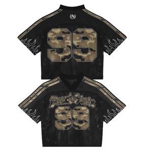 Camisetas de Fútbol Americano Personalizadas con Cuello en V, Corte Recto, Manga Corta, Transpirables, Sublimadas, para Hombre - Product Image 5