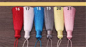 37 couleurs, 9 cm, 3,54 pouces, mini pompon avec perle, soyeux, coloré, pompon personnalisé, fabriqué au Pakistan, haute qualité, utilisation décorative pour vêtements - Product Image 2