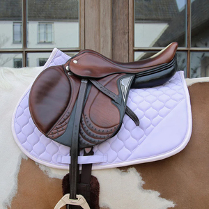Almohadilla de montura para caballo de diseño superior personalizado, transpirable, de tela de poliéster, estilo occidental, a precio razonable. - Product Image 2