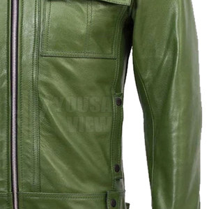 New Design Factory Wholesale Casual Wear Custom <b>Leather</b> <b>Jacket</b> For Adult Heavy weight Latest Style <b>Men</b> <b>Leather</b> <b>Jacket</b> For Sale - Product Image 5