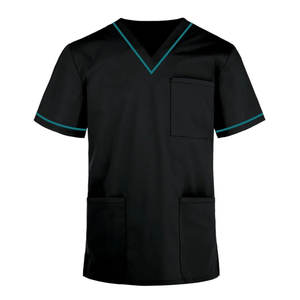 Uniformes Médicos de Verano de Alta Calidad en Color Azul, Personalizados, Camisas de Manga Corta, Secado Rápido, Transpirables, Unisex - Product Image 6