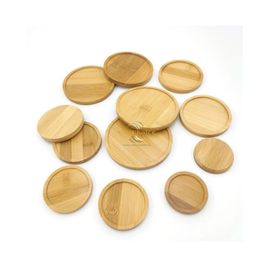 Natural Bamboo Round Coaster Eco Friendly Drink Coaster Handmade Bamboo Cup Mat for <b>Table</b> <b>Protection</b> Home Decor - Product Image 5