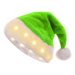 Chapeau de Noël du Père Noël pour Fêtes de Noël, en Peluche Douce avec Bordure en Fourrure Blanche et Pompon pour Événements Festifs - Product Image 6
