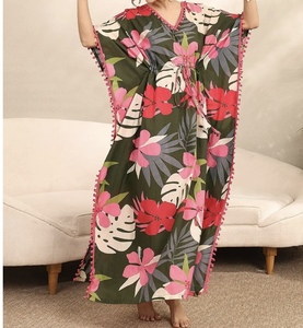 Hot Sale <b>kaftan</b> Women's Bohemia Loose Fit Polyester Summer Dress Beautiful Islamic clothing for women Traditional Muslim Cloths - Product Image 5