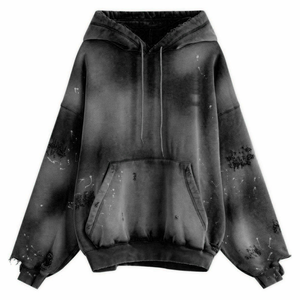 Hoodies Homme Oversize Effet Délavé et Usé avec Logo Personnalisé – Meilleures Ventes - Product Image 3