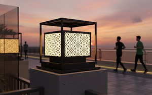 Lampe de poteau de portail extérieur/mural/villa/jardin 1 an de garantie Viet Nam CM Decor 3500K (Blanc Chaud) acier/inox AC 220V (± 10%) 300 lm LED - Product Image 5