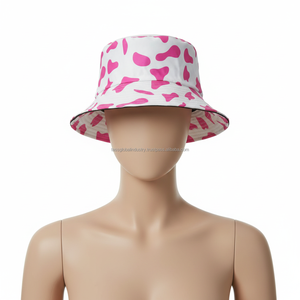 <b>Women's</b> Bucket <b>Hat</b> Pink Custom OEM Wholesale - Product Image 2