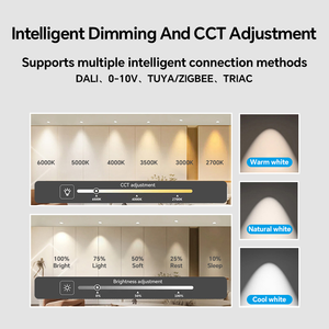 Foco <span class=keywords><strong>LED</strong></span> de Superficie de <span class=keywords><strong>20W</strong></span> con Alto CRI80 Ra, Carcasa de Aluminio, Instalación sin Perforaciones, <span class=keywords><strong>Downlight</strong></span> Interior para Proyectos de Ingeniería - Product Image 3