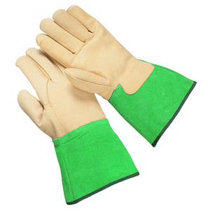 Gants de soudage TIG industriels robustes en cuir de chèvre pleine fleur certifiés CE, anti-vibrations et anti-abrasion - Product Image 3