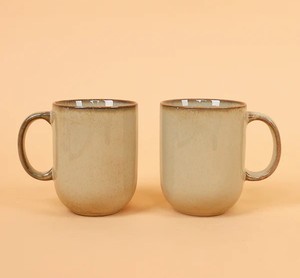 Juego de Tazas de Café de Cerámica con Acabado Mate Rústico, Diseño Minimalista, Asa Cómoda, Duradero, Perfecto para Té, Café, Hogar y Oficina - Product Image 1