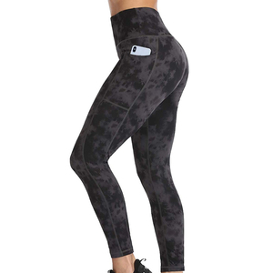 Top Trending High Demanding Women's Cotton/Bamboo Fiber Silk Screen <b>Printed</b> Anti-Bacterial SEAMED Mid Waist Knee-Length <b>Leggings</b> - Product Image 5