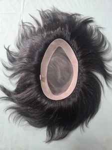 Peluca de Cabello Remy Indio de Alta Calidad de Taz Hair, Sistema de Tupé con Base Mono Suave para Hombre, Hecho en Bangladesh, Ondas Profundas Sueltas - Product Image 4