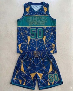Custom Clovix Sublimation Sample Plus Size Basketball Jerseys for Men Reversible Dresses Latest Basketball Team Uniforms Sets - Product Image 1