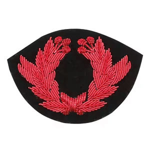 Oem Personalized Fashion Hand Embroidery Badges Wholesale Price Comfortable Twill Fabric Custom Design Hand Embroidery Badges - Product Image 3