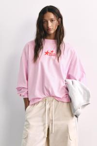 Camiseta de Manga Larga para Mujer, Estilo Oversize con Gráficos, Ropa Casual Urbana, Fabricante de Prendas Personalizadas, Venta al Por Mayor - Product Image 1