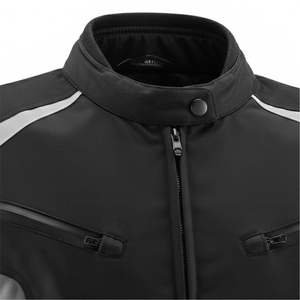 แจ็คเก็ตหนังสำหรับขี่มอเตอร์ไซค์คุณภาพพรีเมียม ดีไซน์ล่าสุด พิมพ์ลาย ป้องกันเต็มรูปแบบ ผลิตจากผ้าคอร์ดูร่า กันน้ำ ปรับแต่งได้สำหรับทุกเพศ - Product Image 5