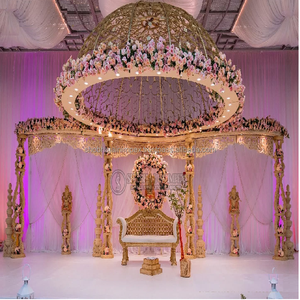 Inspiration Durable Floating Dome Wedding Mandap Setup Fiber Reinforced Plastic Shobha Jain Impex Custom Box Wedding <b>Decoration</b> - Product Image 1
